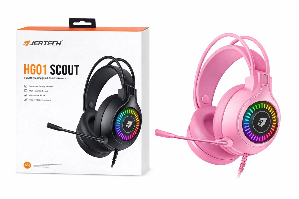Auriculares JERTECH HG01 SCOUT Jack 3.5mm RGB