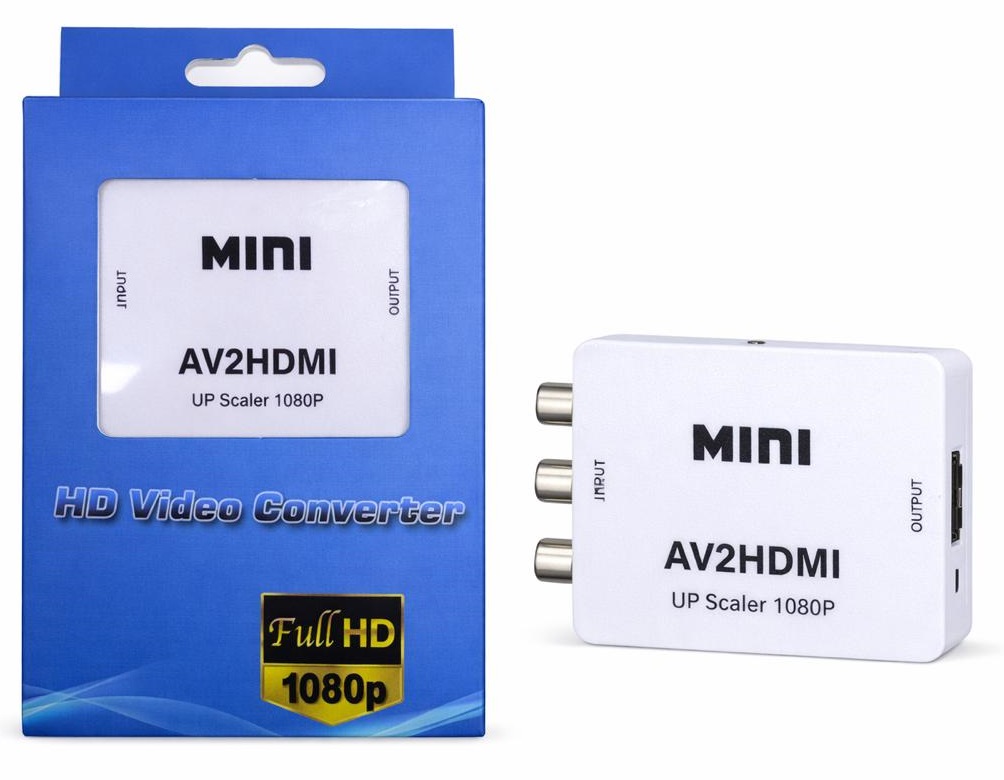 CAJA CONVERTIDORA AV (INPUT) A HDMI (OUTPUT) 