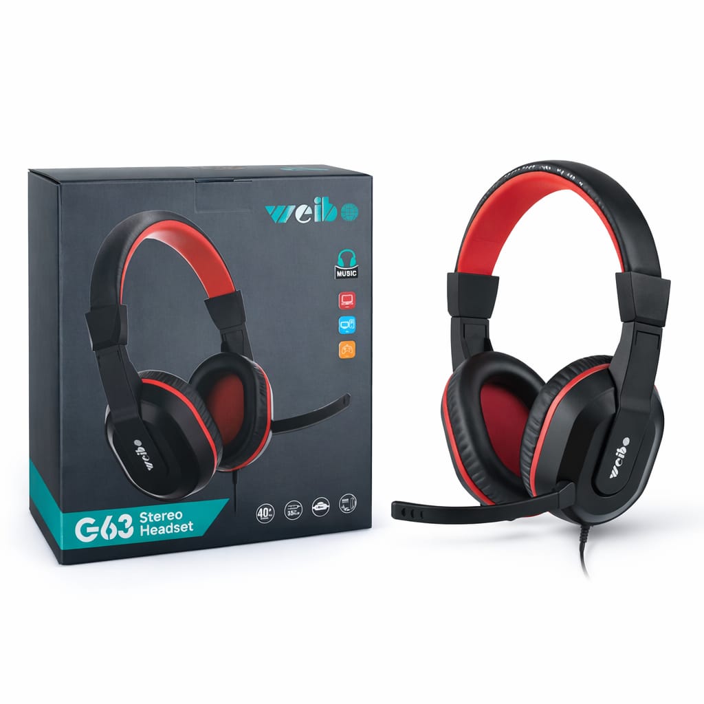 Auricular Gamer WEIBO G63 Jack 3.5mm