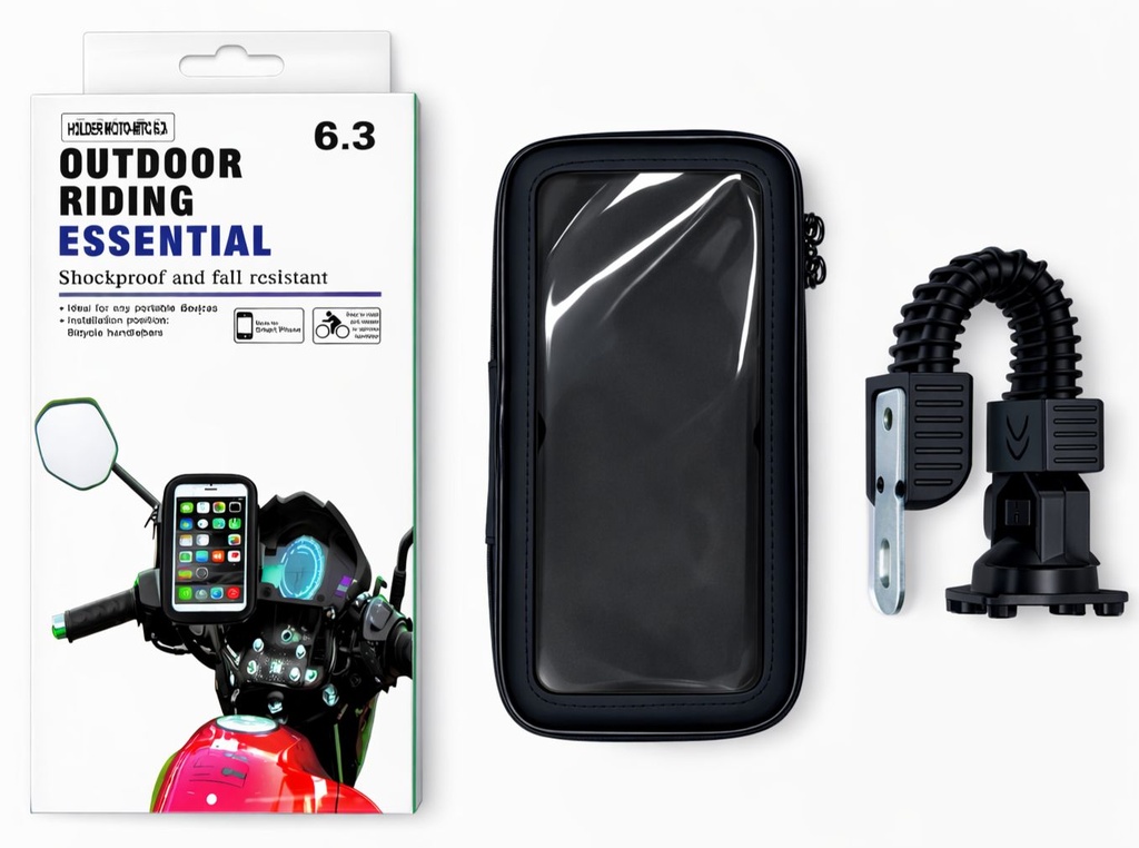 HOLDER MOTO ESPEJO RESISTENTE AL AGUA (MTC-6.3)