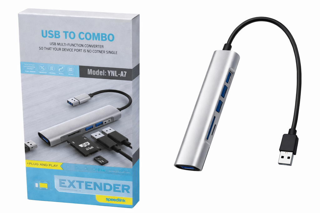 HUB METALICO USB YHL-A7