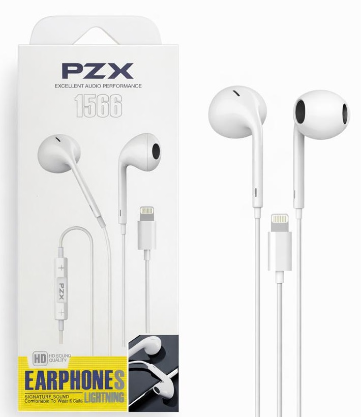 AUDIFONO MANOS LIBRE PZX TIPO LIGHTNING (1566)