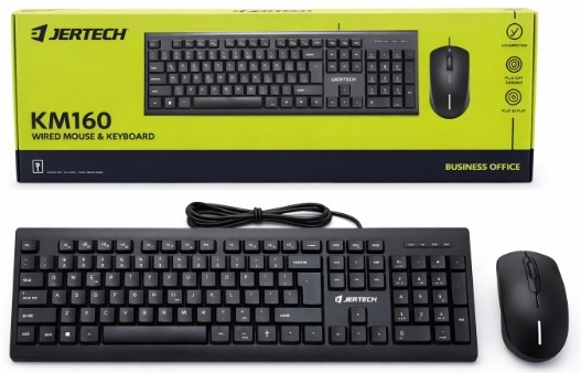 TECLADO Y MOUSE JERTECH ALAMBRICO (KM160)