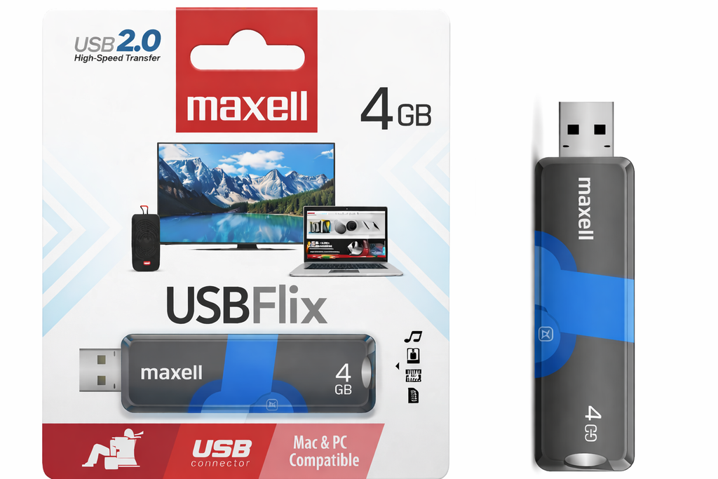 MEMORIA USB 4GB MAXELL 2.0 (USBF-4)