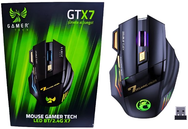 MOUSE JALTECH GAMER INALAMBRICO (GTX7)
