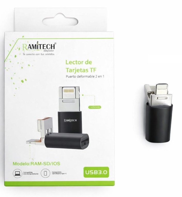 OTG LIGHNTING/USB A MICRO SD (RAM-SD/IOS)