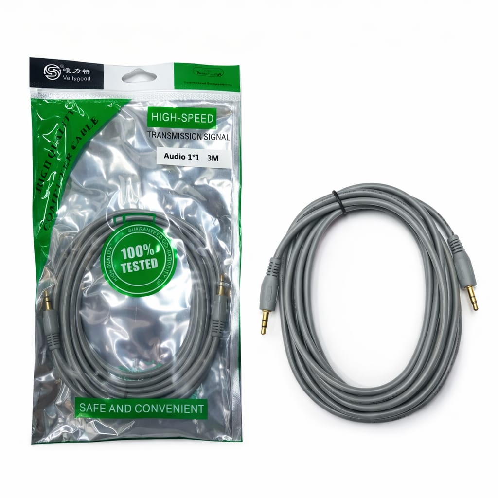 Cable Auxiliar 1x1 FINO 3.0M Jack 3.5mm