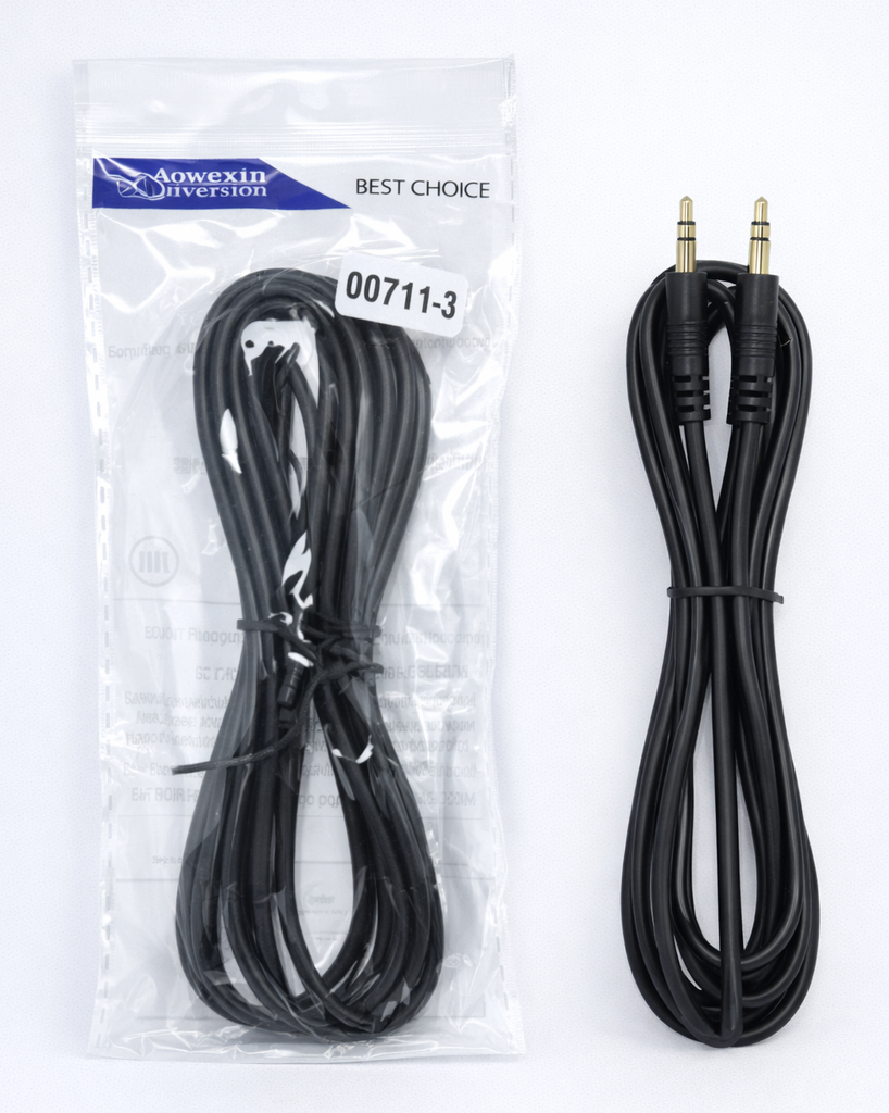 CABLE AUXILIAR 1X1 NEGRO 3.0M