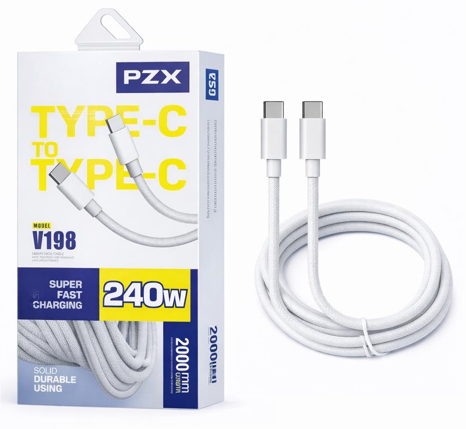 CABLE PZX TIPO 240W TIPO C A TIPO C 2M (V198)