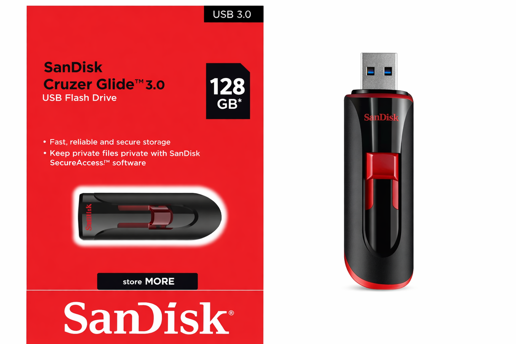 MEMORIA USB 128GB SANDISK 3.0 (CZ600)