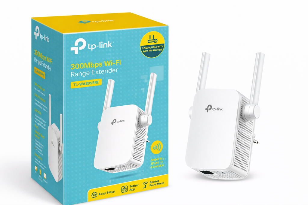 EXTENSOR DE RANGO TPLINK INALAMBRICO 300MBPS 2.4GHz (TL-WA855RE)