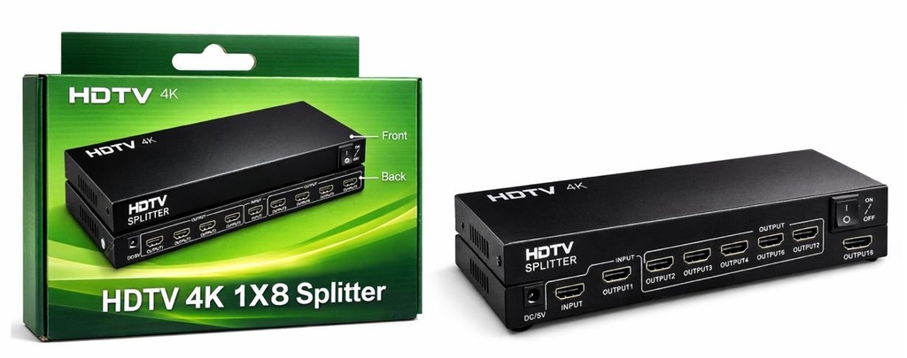 SPLITTER HDMI 4K 1X8 