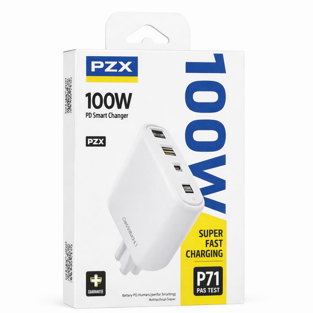 PZX Cargador KIT P71 USB /C Super Fast Charging 100W Tipo C