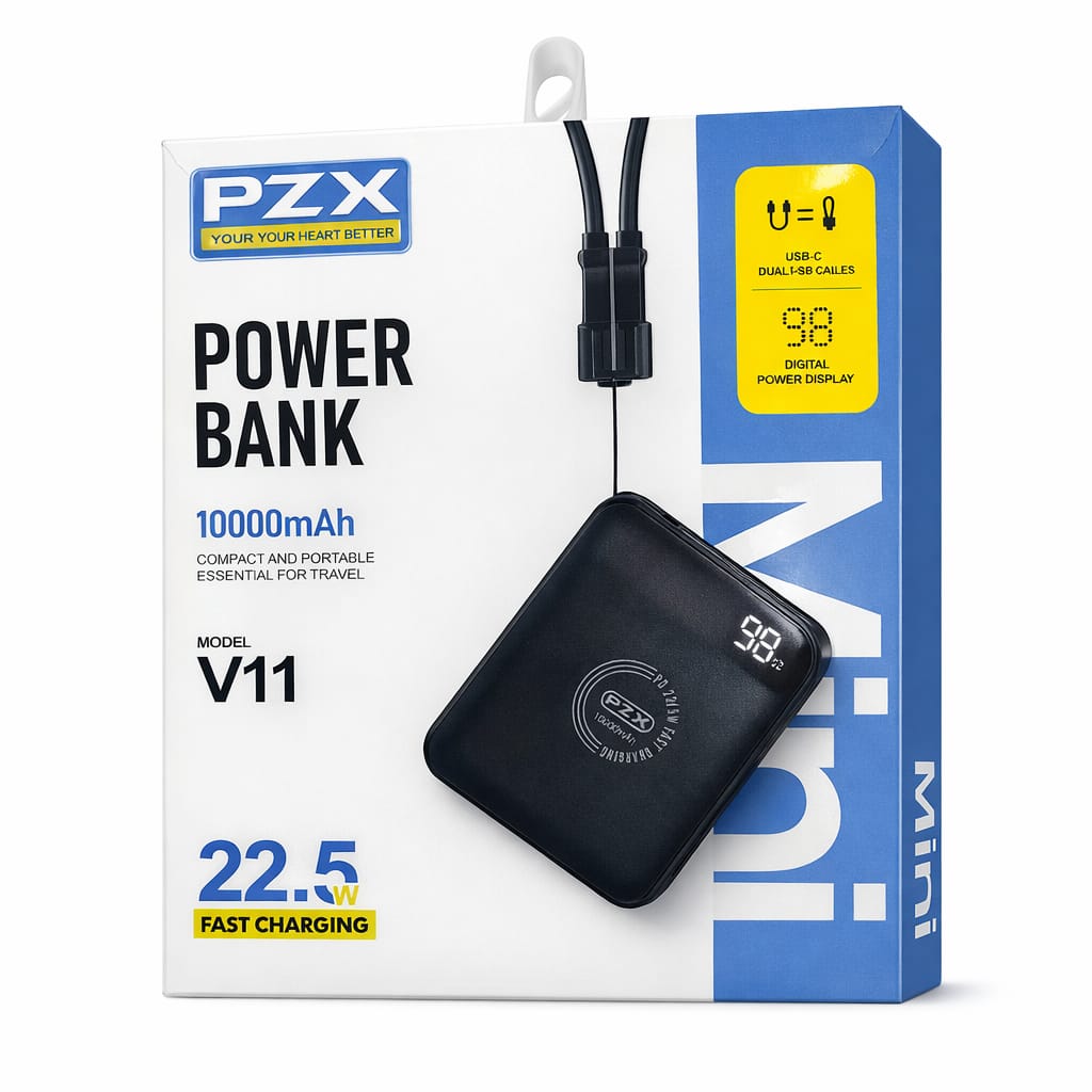 PZX Powerbank V11 Carga Rapida 22.5W Pocket 10.000mAh