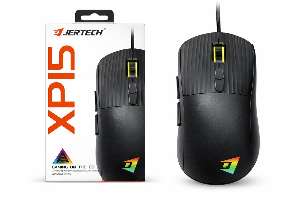 Mouse Gaming JERTECH XP15 USB Alámbrico 1200-3600 DPI