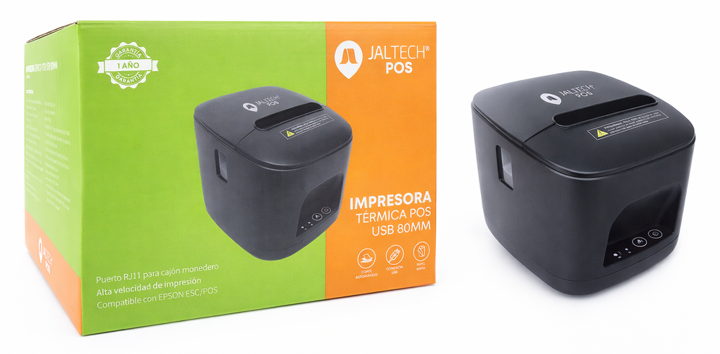 JALTECH POS Impresora Termica 80MM USB 1DY2D 150KM (40158)