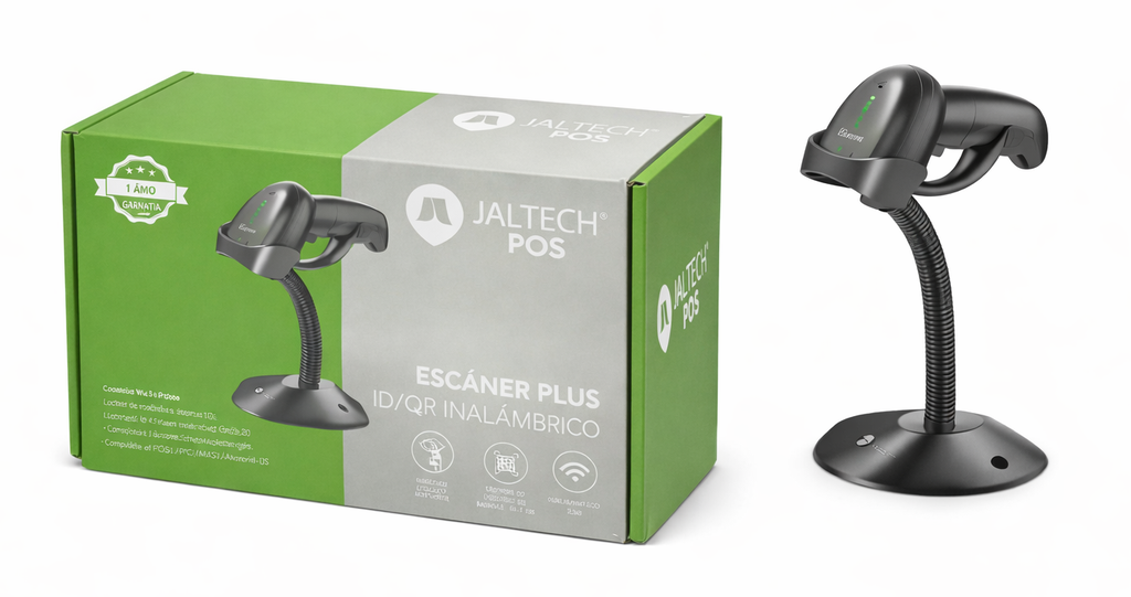 JALTECH POS Escaner 2D Inalambrico Plug and Play (JAL-40214)
