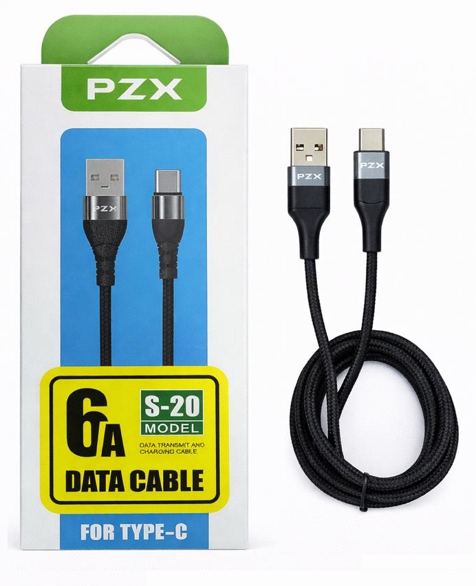 CABLE PZX 6A USB A TIPO C 1M (S-20)