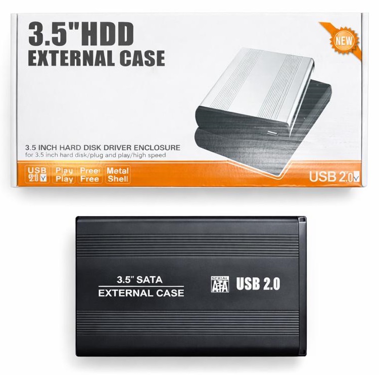 Caja Externa P/Disco Duro 3.5" Velocidad 2.0