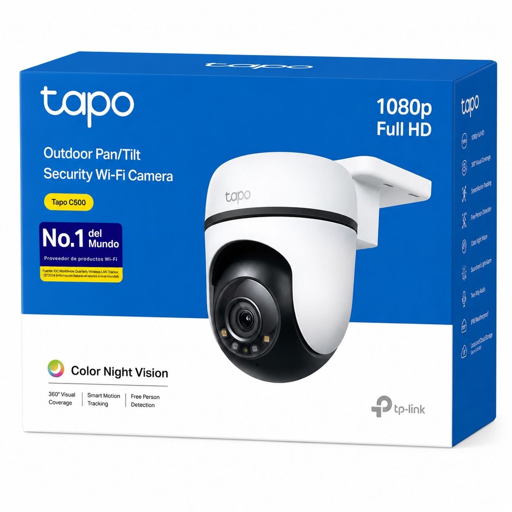 Tapo C500 Camara de Seguridad para exterior con rotación 360°