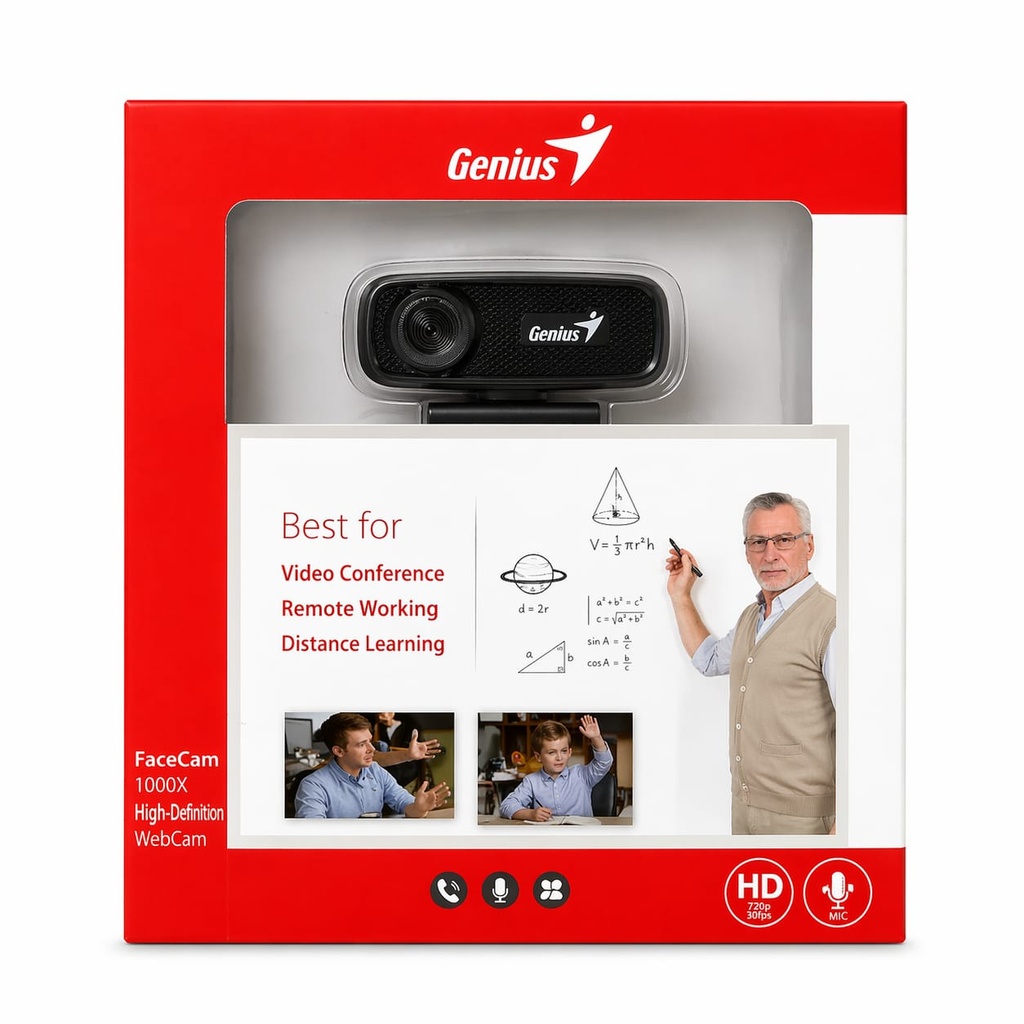 Camara Web GENIUS Resolucion 720P (Plug and Play)