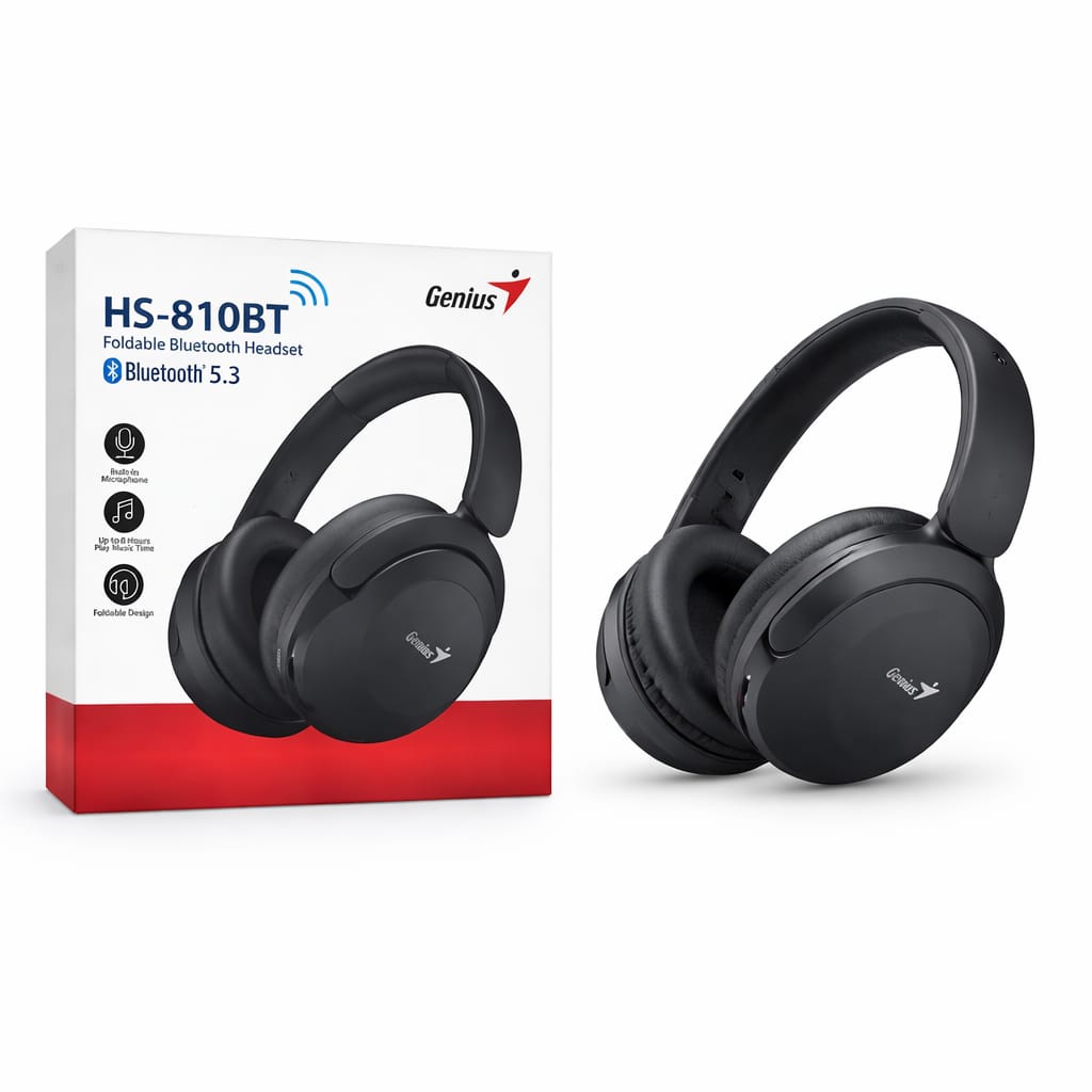 GENIUS Headphone HS810BT  Bluetooth 5.3 Microfono (8hr)
