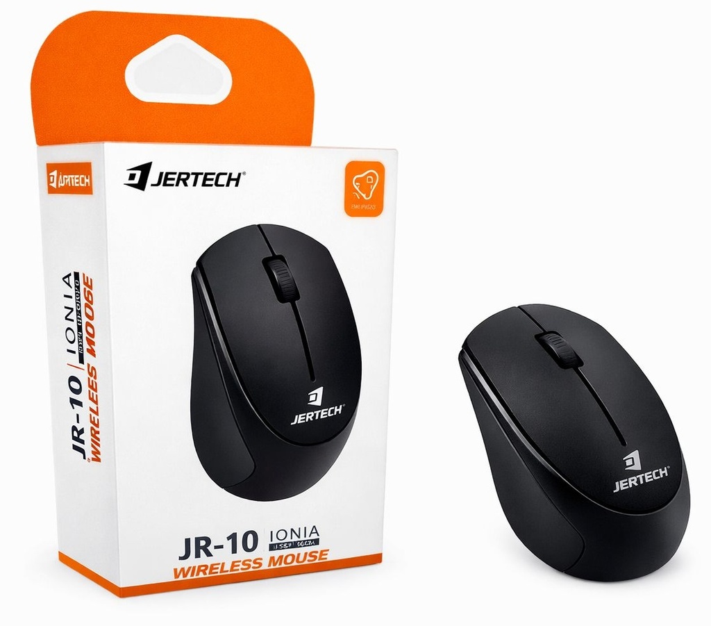 JERTECH Mouse JR10 IONIA Inalambrico USB 3 Botones 1200 DPI (Bajo Consumo)