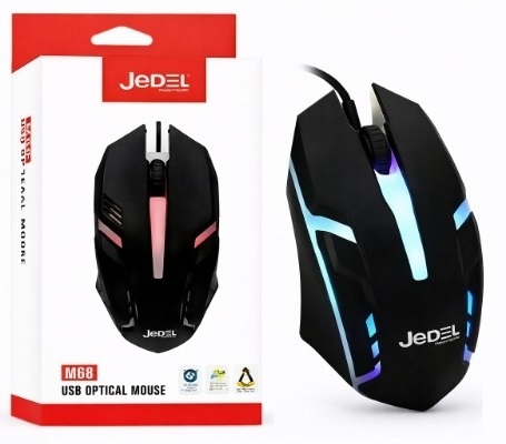 JEDEL Mouse M66 Alambrico USB 3 Botones 1200 DPI