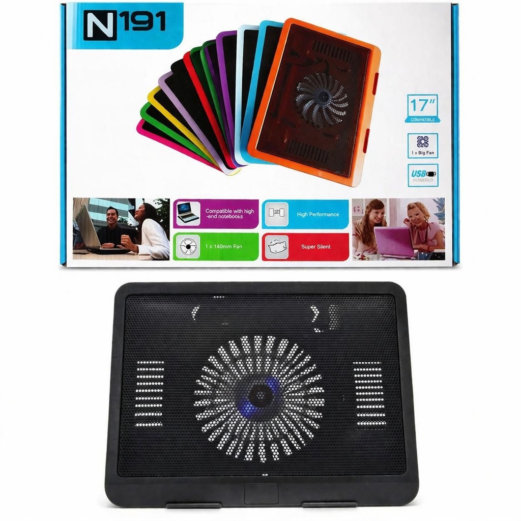 N191 Base Refrigerante P/Computador 1 Ventilador (Sencilla)