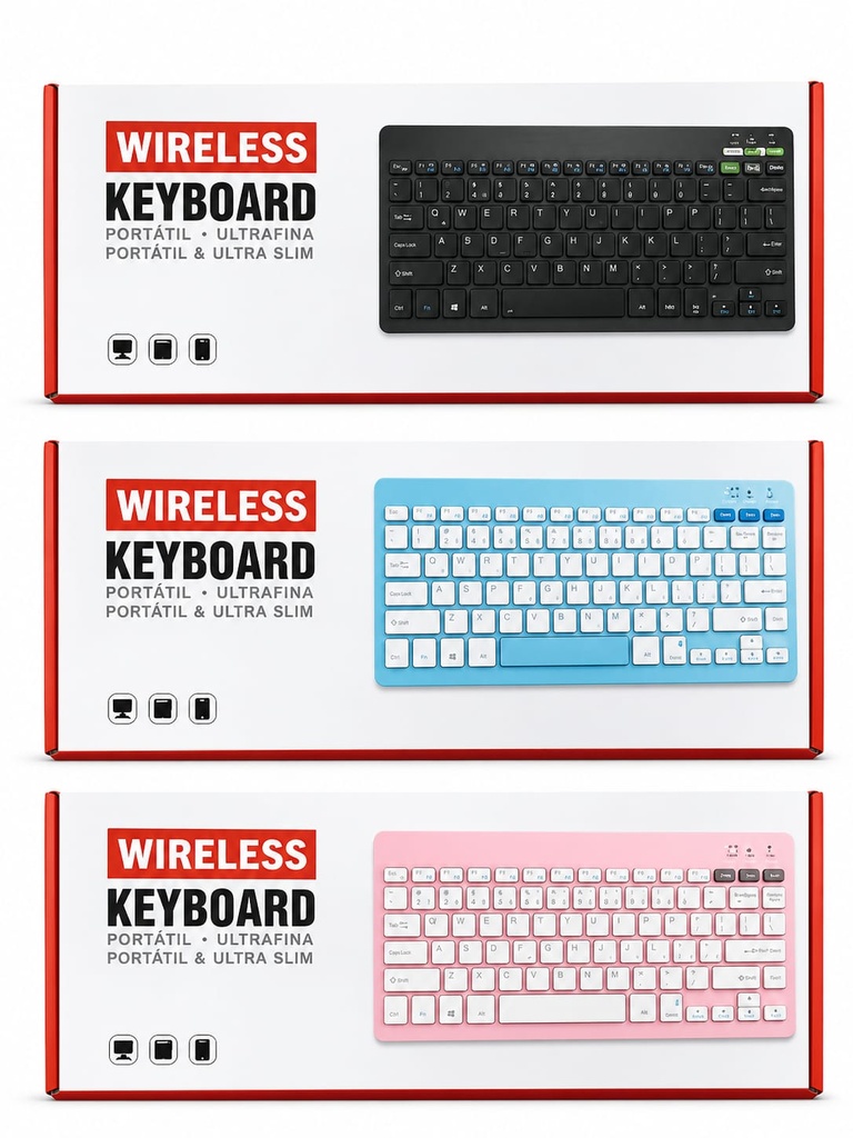 TG2858 Teclado 2EN1 Bluetooth/2.4gHz Recargable (BT*3)