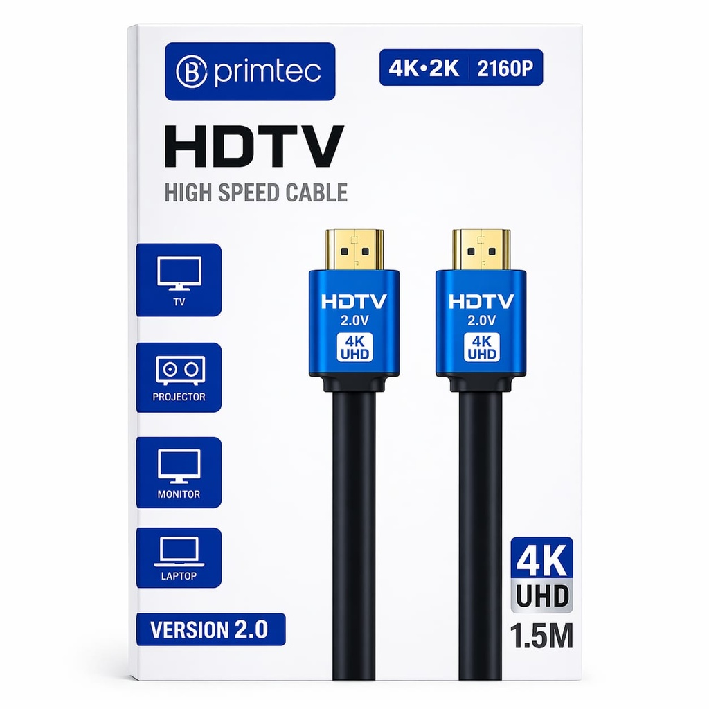 Cable HDMI 4K 3.0m Encauchetado V2.0 (ARC)