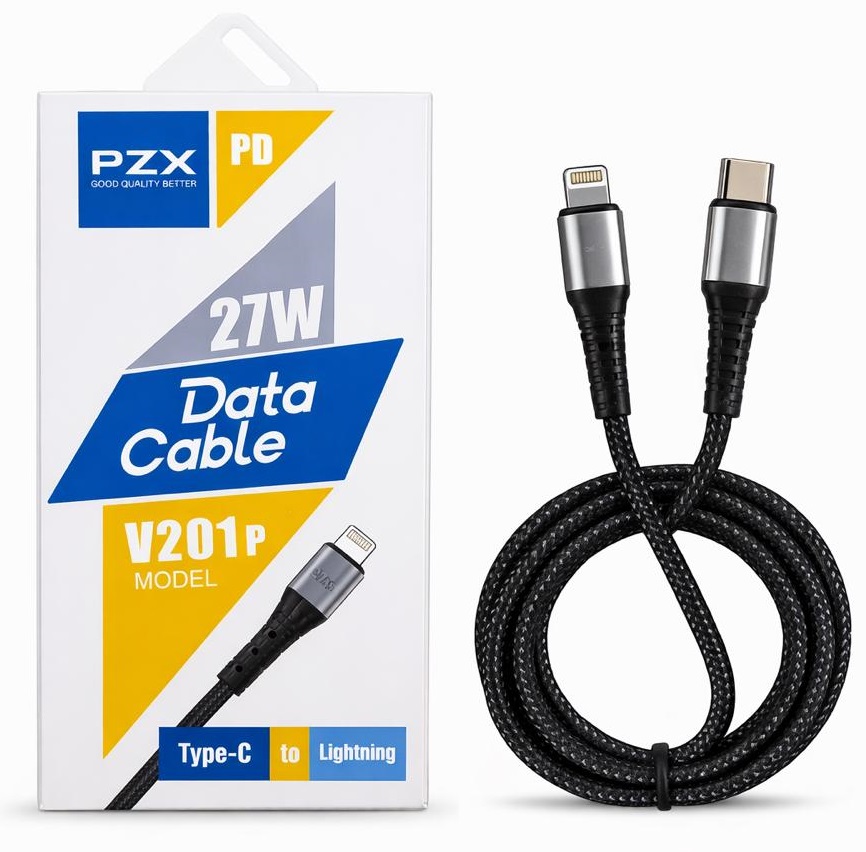 CABLE PZX 27W TIPO C A LIGHNTING 1M (V201P)