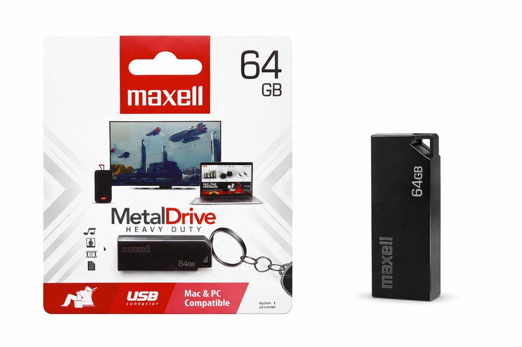 MEMORIA USB 64GB MAXELL 2.0 (USBM-64)