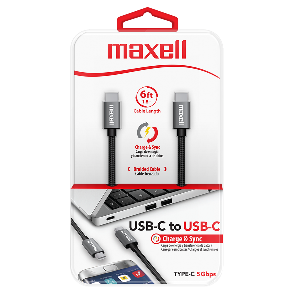 MAXELL Cable Tipo C a Tipo C Trenzado 2m (BRCCB-2M)