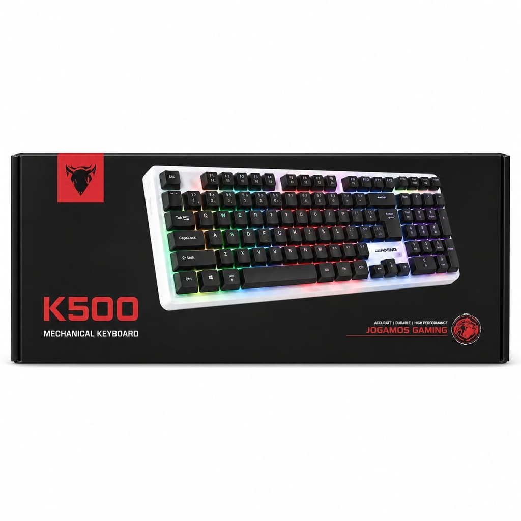 JEDEL Teclado Gaming Alambrico USB K500 (Luces Led)