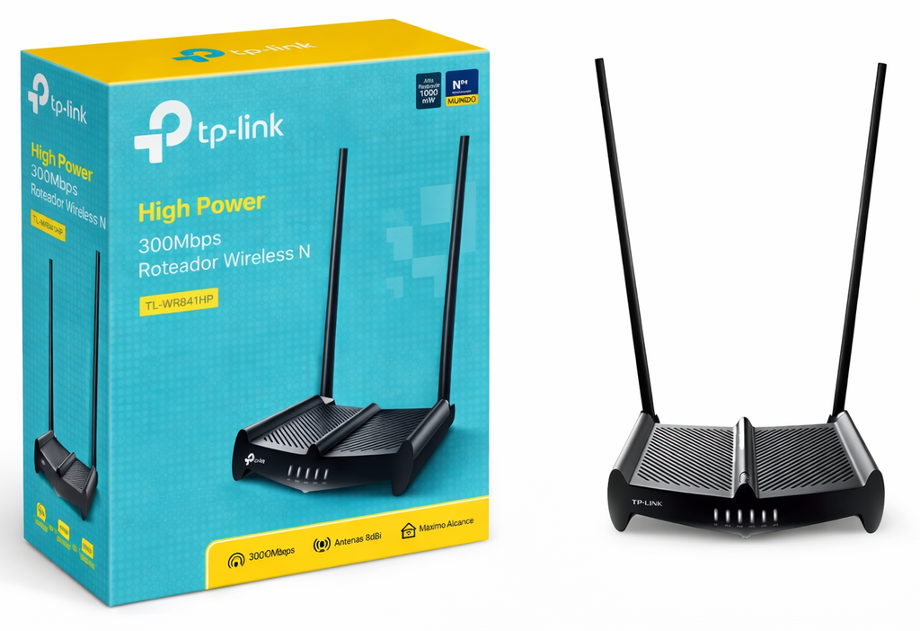 TP-LINK Router Inalambrico de ALTA POTENCIA TL-WR841HP 9dBi (Punto de Acceso y Extensor de Rango)  