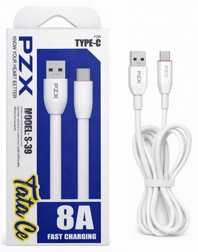 [TN] CABLE PZX 8A USB A TIPO C 1M (S-39)