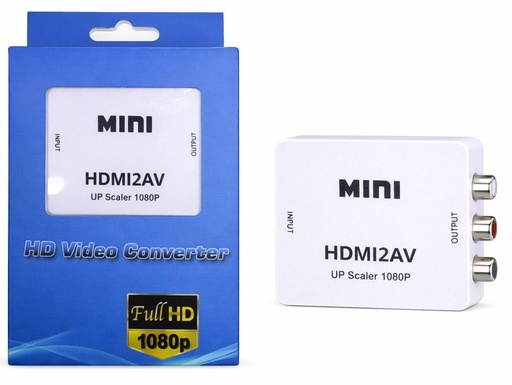 [TN] CAJA CONVERTIDORA HDMI (INPUT) A AV (OUTPUT) 