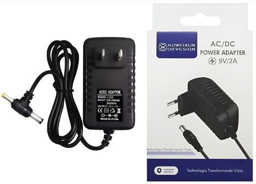 [TN] AOWIXUN Adaptador de Energia 9V-2A (Router,Camara,Tv Box,Cinta Led)