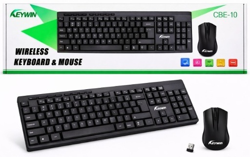[TN] TECLADO Y MOUSE KEYWIN INALAMBRICO (CBE-10)