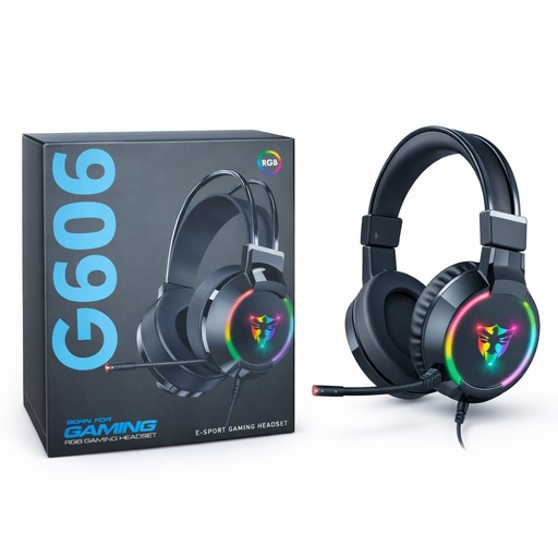 [TN] Headphone Gaming G606 USB Controles Integrados Sonido 7.1 (RGB)