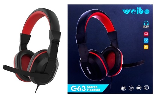 [TN] DIADEMA WEIBO GAMER 1 PLUG (G63)