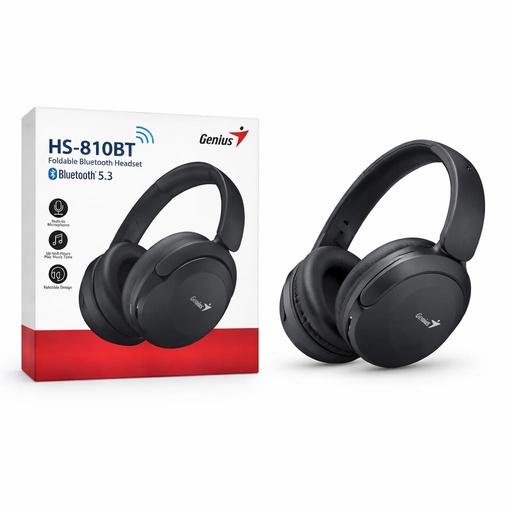 [TN] GENIUS Headphone HS810BT  Bluetooth 5.3 Microfono (8hr)