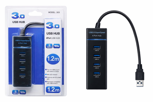 [TN] HUB PUERTO USB 3.0 X7 (30 CM)