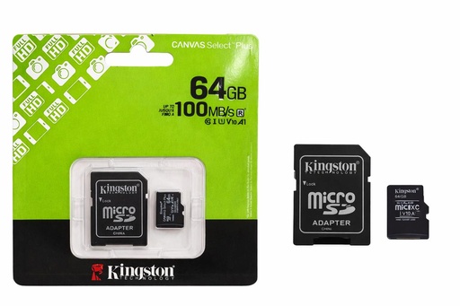 [TN] MEMORIA MICRO SD 64GB KINGSTON (SDCS3/64GB)