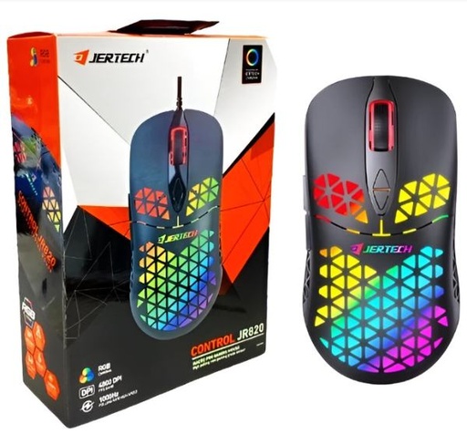 [TN] JERTECH Mouse Gaming  JR820 CONTROL Alámbrico USB 6 Botones 4800 DPI (Contra Peso)