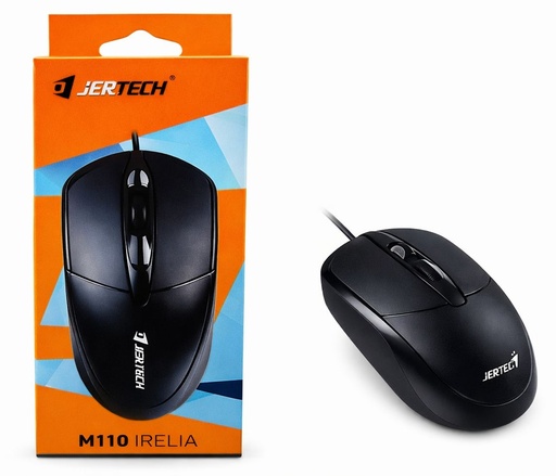 [TN] Mouse JERTECH M110 IRELIA USB Alámbrico COLOR Negro