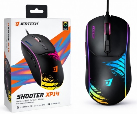 [TN] Mouse Gaming  XP14 SHOOTER Alámbrico USB 3600 DPI 7 Botones JERTECH  