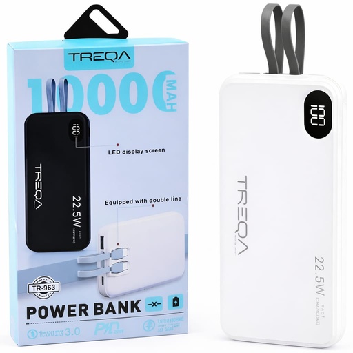 [TN] TREQA Power Bank Solar 10.000 mAh Carga Rapida 22.5W (TR-963)