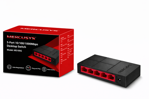 [TN] SWITCH MERCUSYS NO ADMINISTRABLE 5 PUERTOS GIGABIT (MS105G)